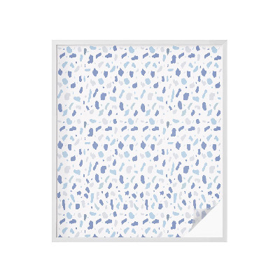 Solfilm fönster insynsskydd Blå mönster