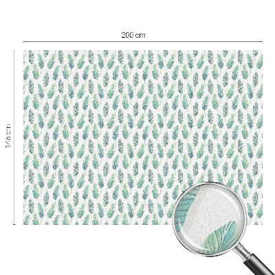 Frostfilm med dekorativt mönster Tropiska löv
