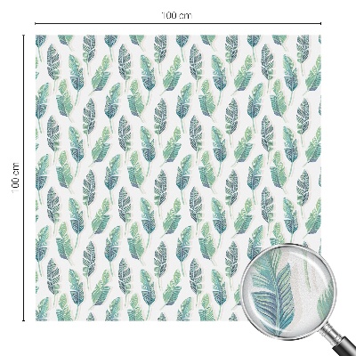 Frostfilm med dekorativt mönster Tropiska löv