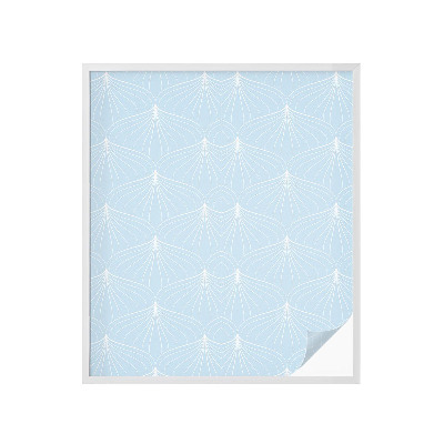 Frostad fönsterfilm med färgat mönster Harmoniska fans