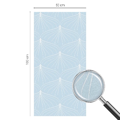 Frostad fönsterfilm med färgat mönster Harmoniska fans