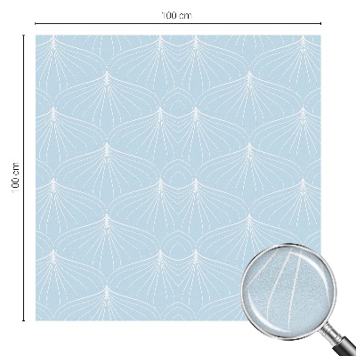 Frostad fönsterfilm med färgat mönster Harmoniska fans