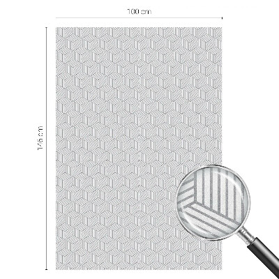 Fönsterfilm med mosaikmönster Hexagonala fasta ämnen