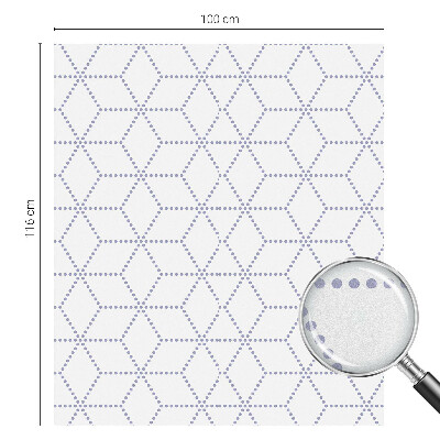 Frostad fönsterfilm med färgat mönster Lila romber