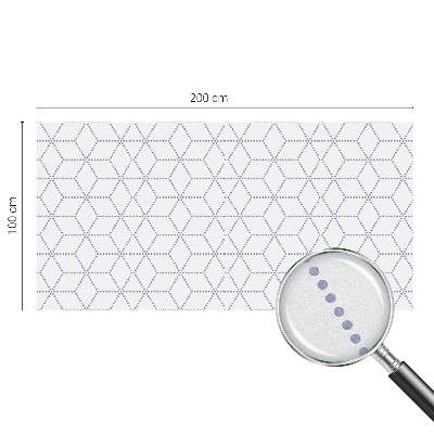 Frostad fönsterfilm med färgat mönster Lila romber