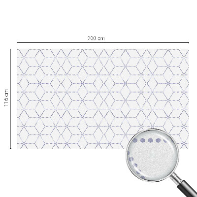 Frostad fönsterfilm med färgat mönster Lila romber