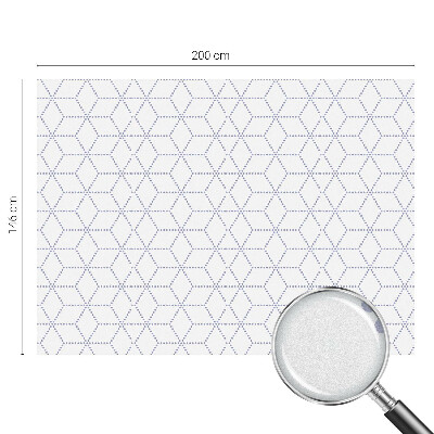 Frostad fönsterfilm med färgat mönster Lila romber