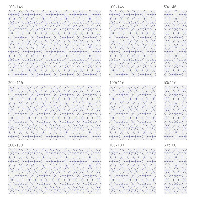 Frostad fönsterfilm med färgat mönster Lila romber
