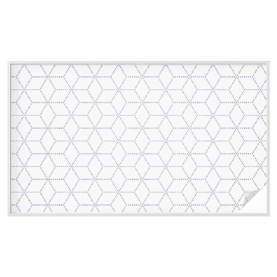 Frostad fönsterfilm med färgat mönster Lila romber