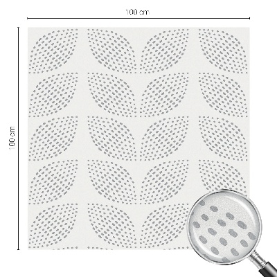 Frostfilm med dekorativt mönster Prickiga blad