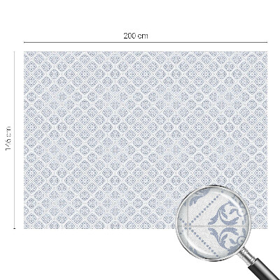 Frostad fönsterfilm med färgat mönster Fina rosetter