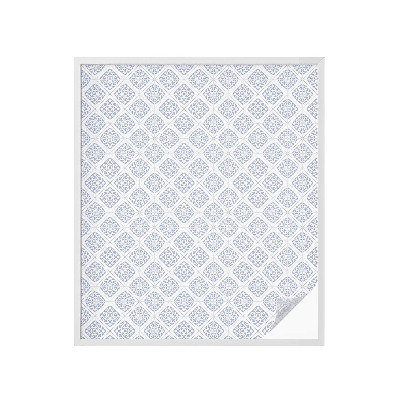 Frostad fönsterfilm med färgat mönster Fina rosetter