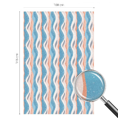 Dekorplast till fönster mosaik Vågig rytm