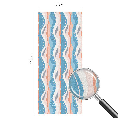 Dekorplast till fönster mosaik Vågig rytm