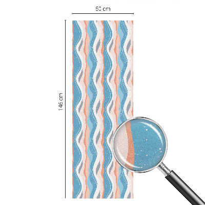 Dekorplast till fönster mosaik Vågig rytm