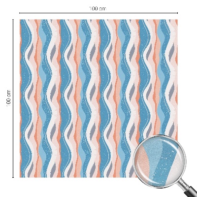 Dekorplast till fönster mosaik Vågig rytm