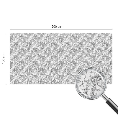 Fönsterfilm med mosaikmönster Klassiska porträtt