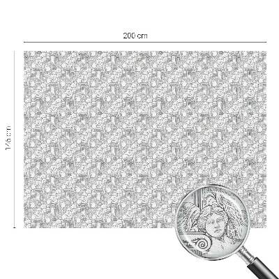 Fönsterfilm med mosaikmönster Klassiska porträtt