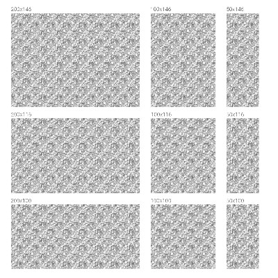 Fönsterfilm med mosaikmönster Klassiska porträtt