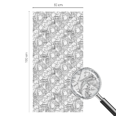 Fönsterfilm med mosaikmönster Klassiska porträtt