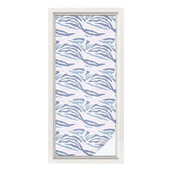Frostfilm med dekorativt mönster Zebramönster