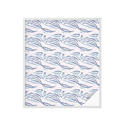 Frostfilm med dekorativt mönster Zebramönster