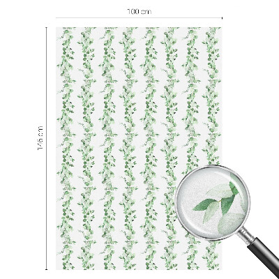 Solfilm fönster insynsskydd Gröna girlanger