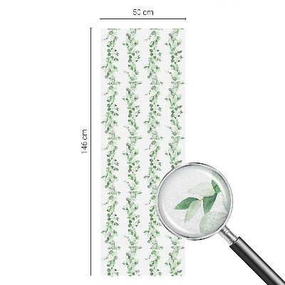 Solfilm fönster insynsskydd Gröna girlanger