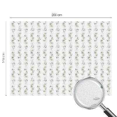 Frostad fönsterfilm med färgat mönster Växtberlock