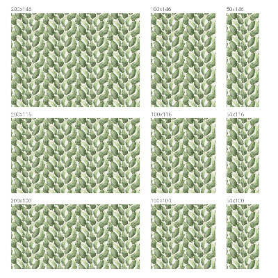 Frostfilm med dekorativt mönster Gröna blad