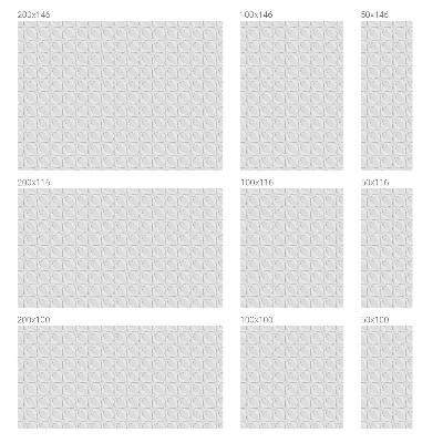 Fönsterfilm med mosaikmönster Vågiga former