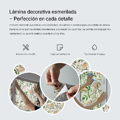 Dekorplast till fönster mosaik Eleganta mönster