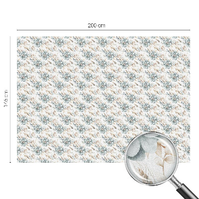 Frostad fönsterfilm med färgat mönster Blommig elegans