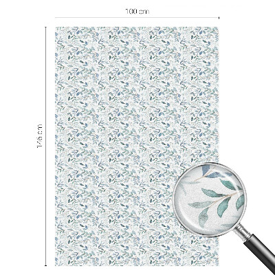 Frostfilm med dekorativt mönster Idylliska löv