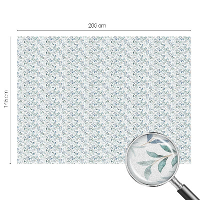 Frostfilm med dekorativt mönster Idylliska löv