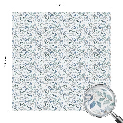 Frostfilm med dekorativt mönster Idylliska löv