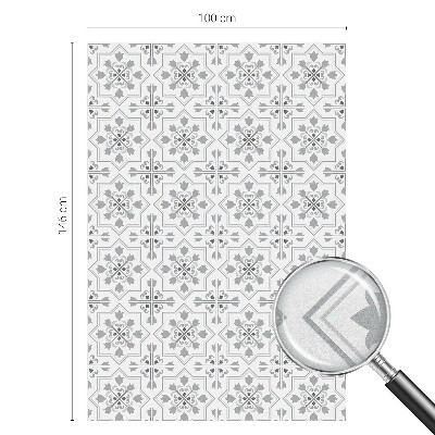 Dekorplast till fönster mosaik Symmetriska ornament