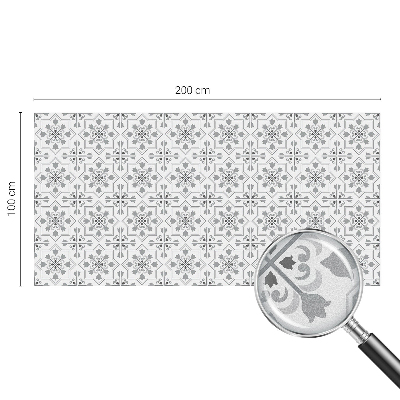 Dekorplast till fönster mosaik Symmetriska ornament