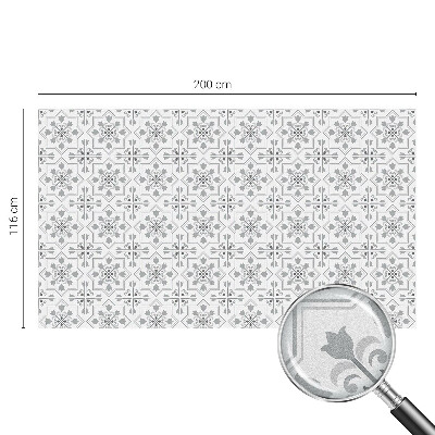 Dekorplast till fönster mosaik Symmetriska ornament