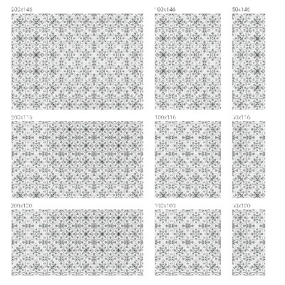 Dekorplast till fönster mosaik Symmetriska ornament