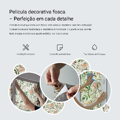 Dekorplast till fönster mosaik Symmetriska ornament