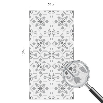 Dekorplast till fönster mosaik Symmetriska ornament