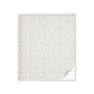 Solfilm fönster insynsskydd Blommiga plattor