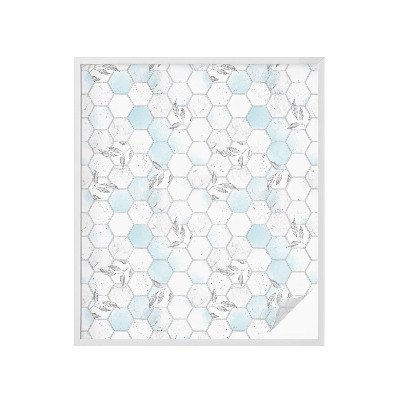 Fönsterfilm med mosaikmönster Bladplattor