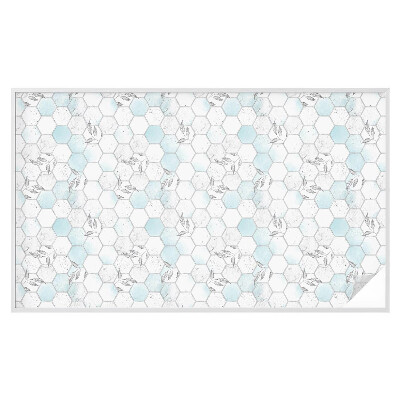 Fönsterfilm med mosaikmönster Bladplattor