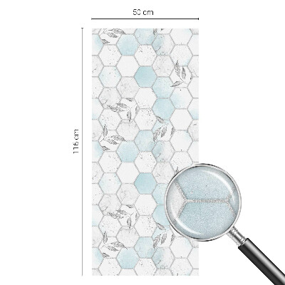 Fönsterfilm med mosaikmönster Bladplattor