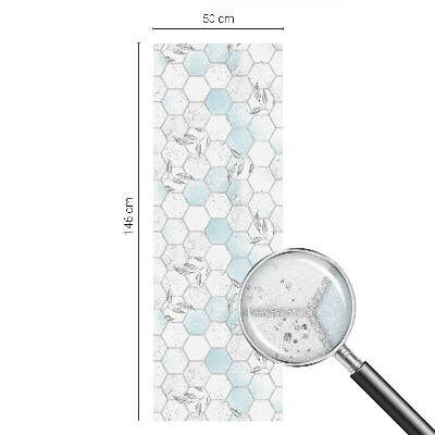 Fönsterfilm med mosaikmönster Bladplattor