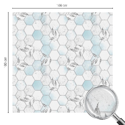 Fönsterfilm med mosaikmönster Bladplattor