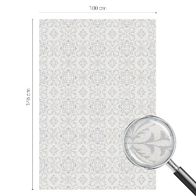 Frostfilm med dekorativt mönster Växtdekorationer