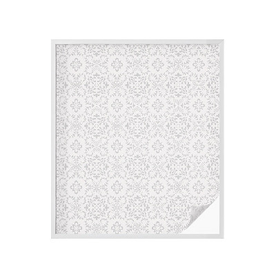 Frostfilm med dekorativt mönster Växtdekorationer